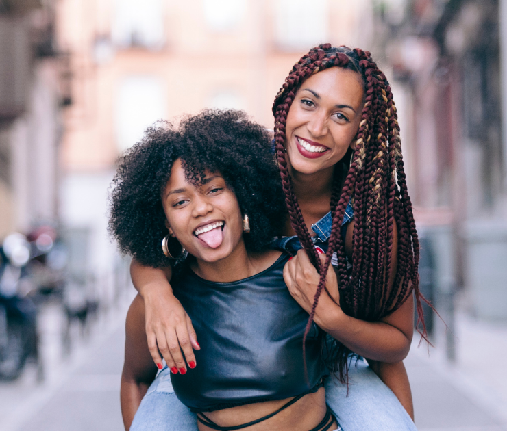 Happy African American Women