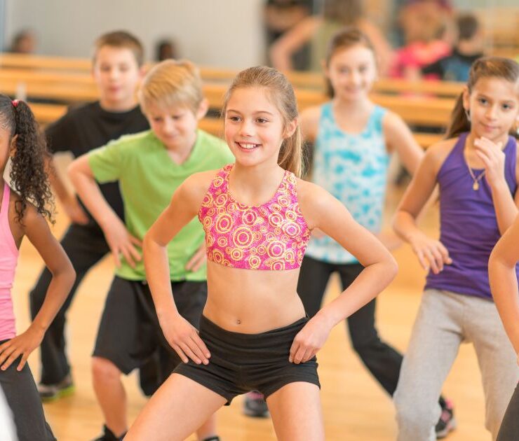 Kids Happily Dancing