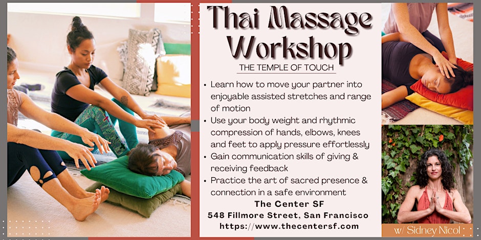 Thai Massage Workshop - Temple of Touch with Sidney Nicol