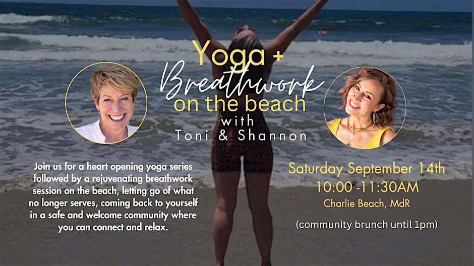 Breathwork On The Beach Experience + Yoga & BRUNCH!